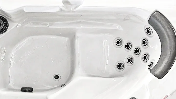 The Triangle Spa by United Spas Mfg seats 2 people