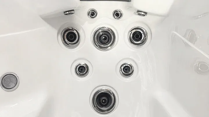 The Triangle Spa by United Spas Mfg seats 2 people